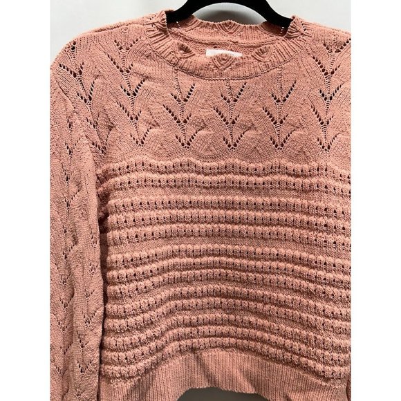LC Lauren Conrad Rose Blush Dainty Sweater Size S - Picture 3 of 6